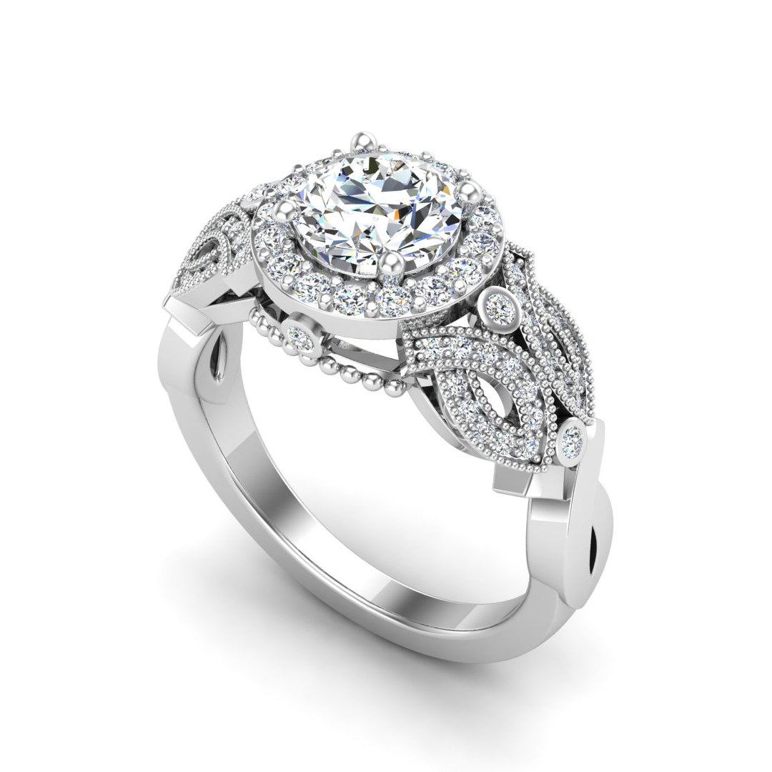 Giselle Halo Engagement Ring